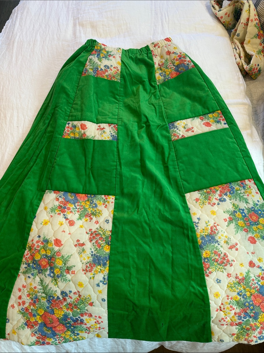 Vintage Chessa Davis Quilted Floral Skirt - Picture 5 of 7
